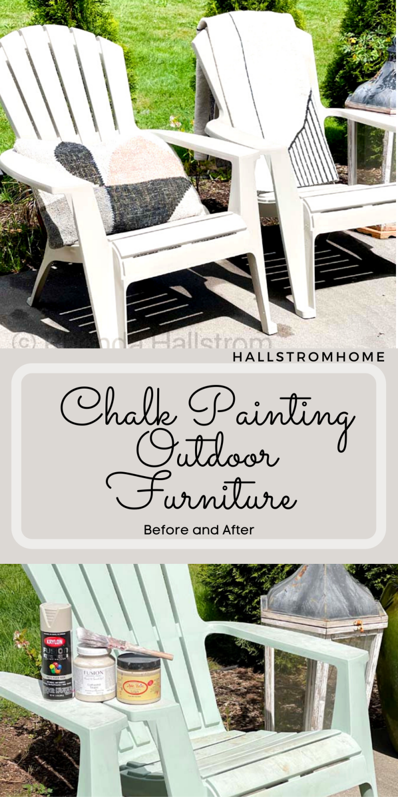 Chalk Painting Outdoor Furniture Hallstrom Home