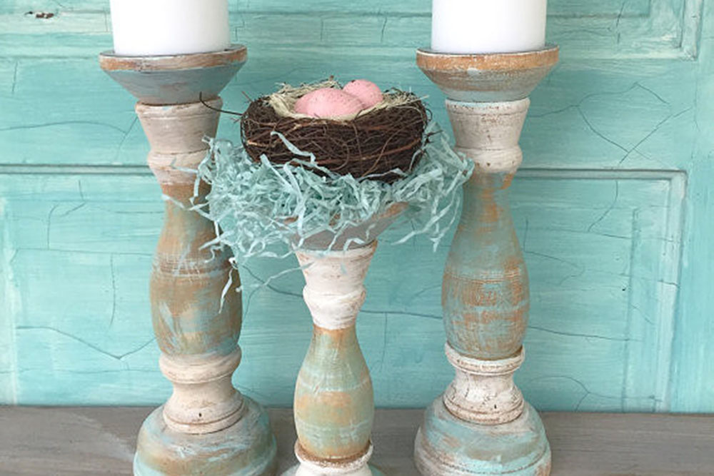 How To Decorate with Vintage Candlesticks Holders and Candles