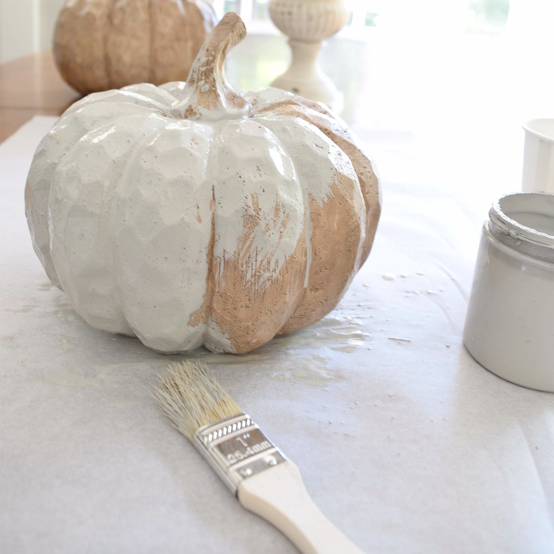 Chalk Paint Pumpkins Hallstrom Home   DSC 1282 