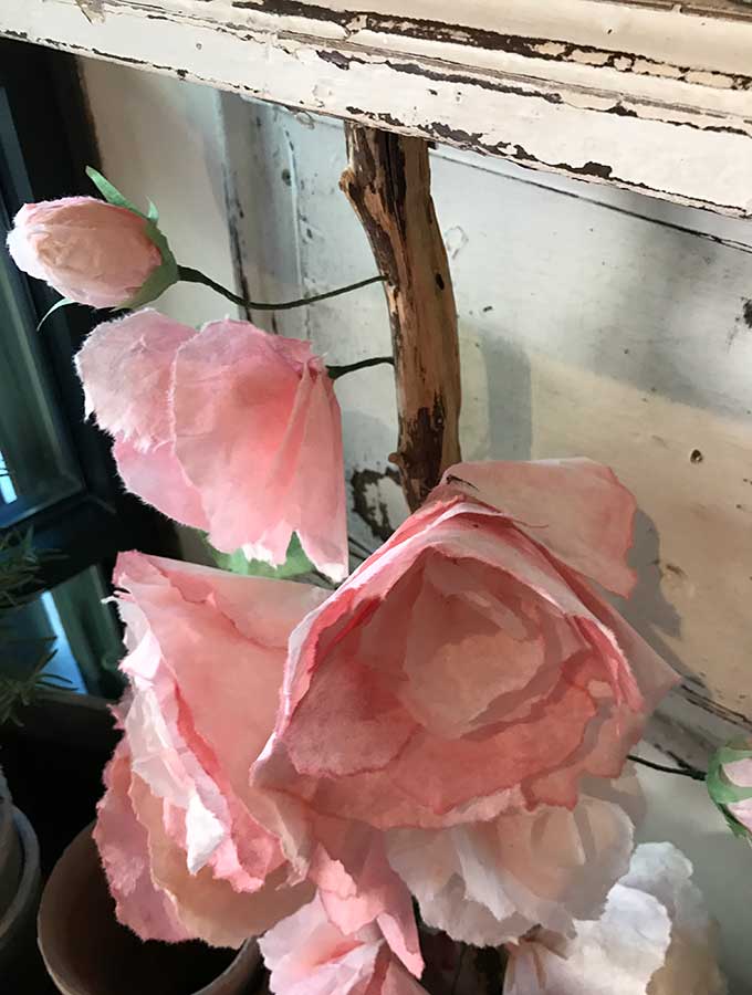 Pretty Tissue Paper Flowers Tutorial - Happy Happy Nester