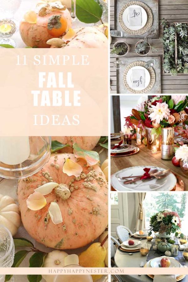 Simple and Easy Festive Fall Tablescapes – Hallstrom Home