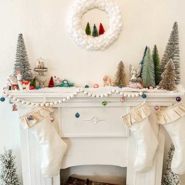 DIY Cotton Ball Wreath/ Easy Holiday Craft – Hallstrom Home