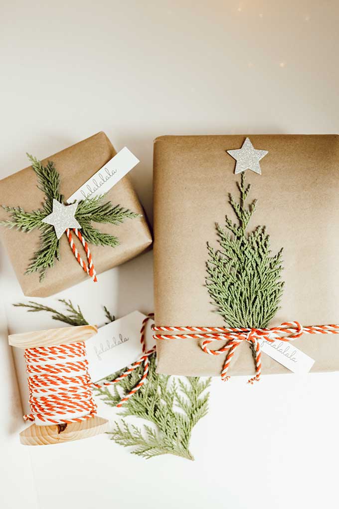 White Wrapping Paper  Gift Wrap for Christmas from Paper Tree