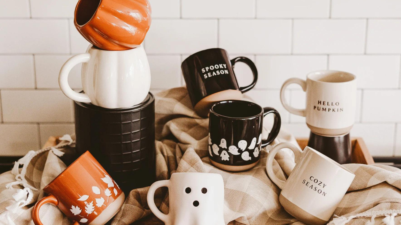 Halloween cups and mugs from Hallstrom Home